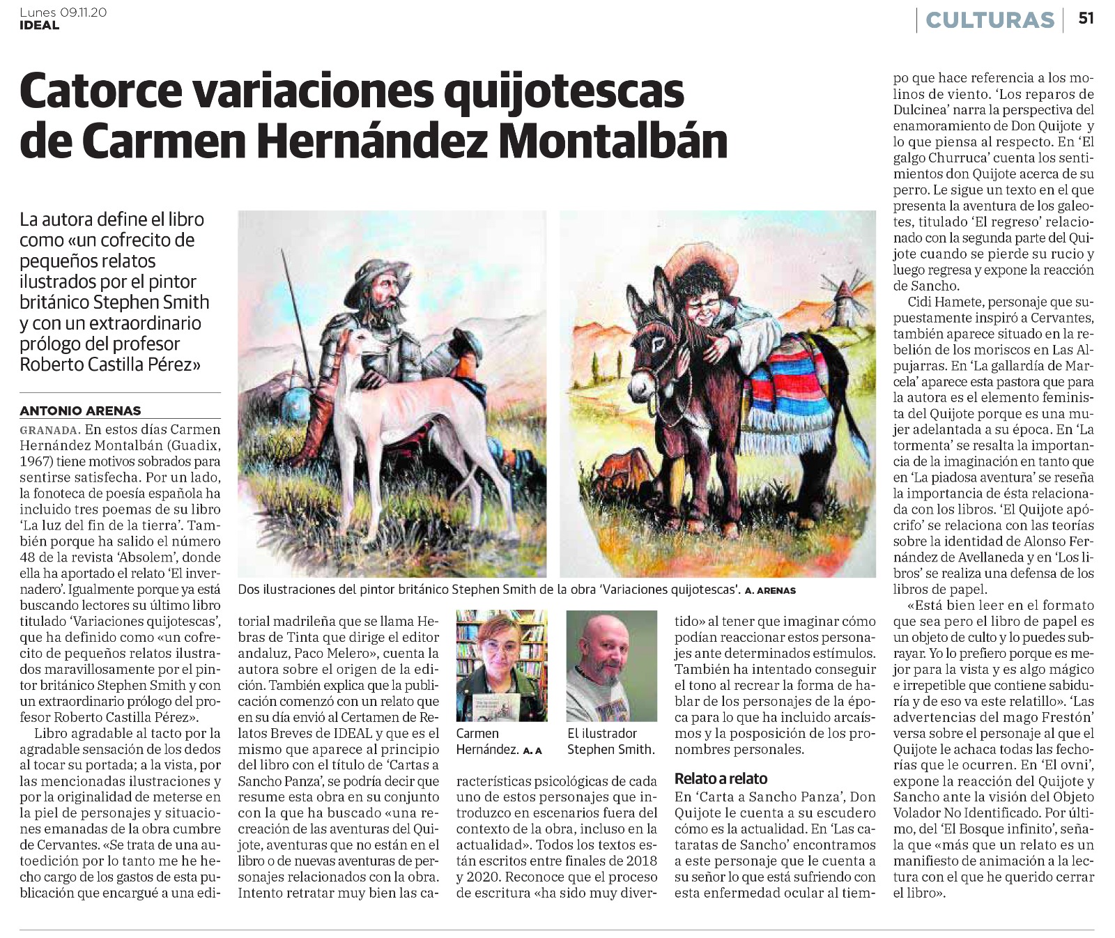 Don Quixote 15 newspaper